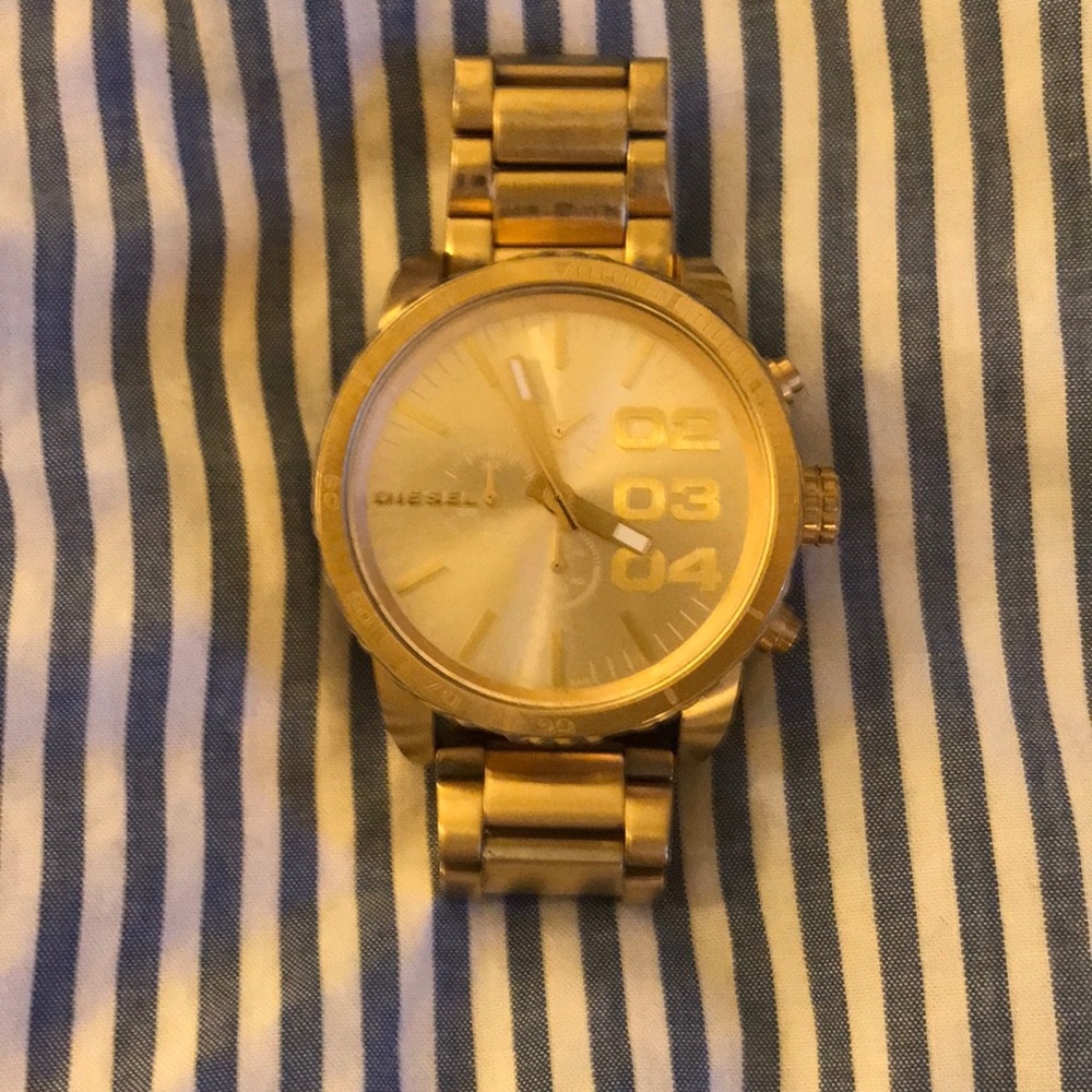 Diesel gold watch